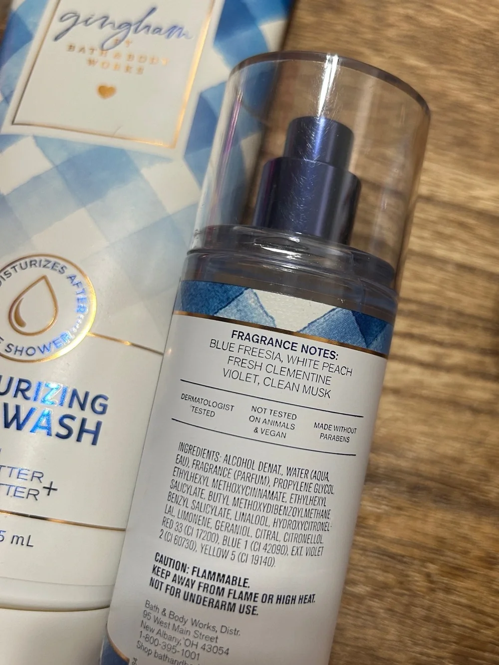 Bath & Body Works Gingham Bath Set —